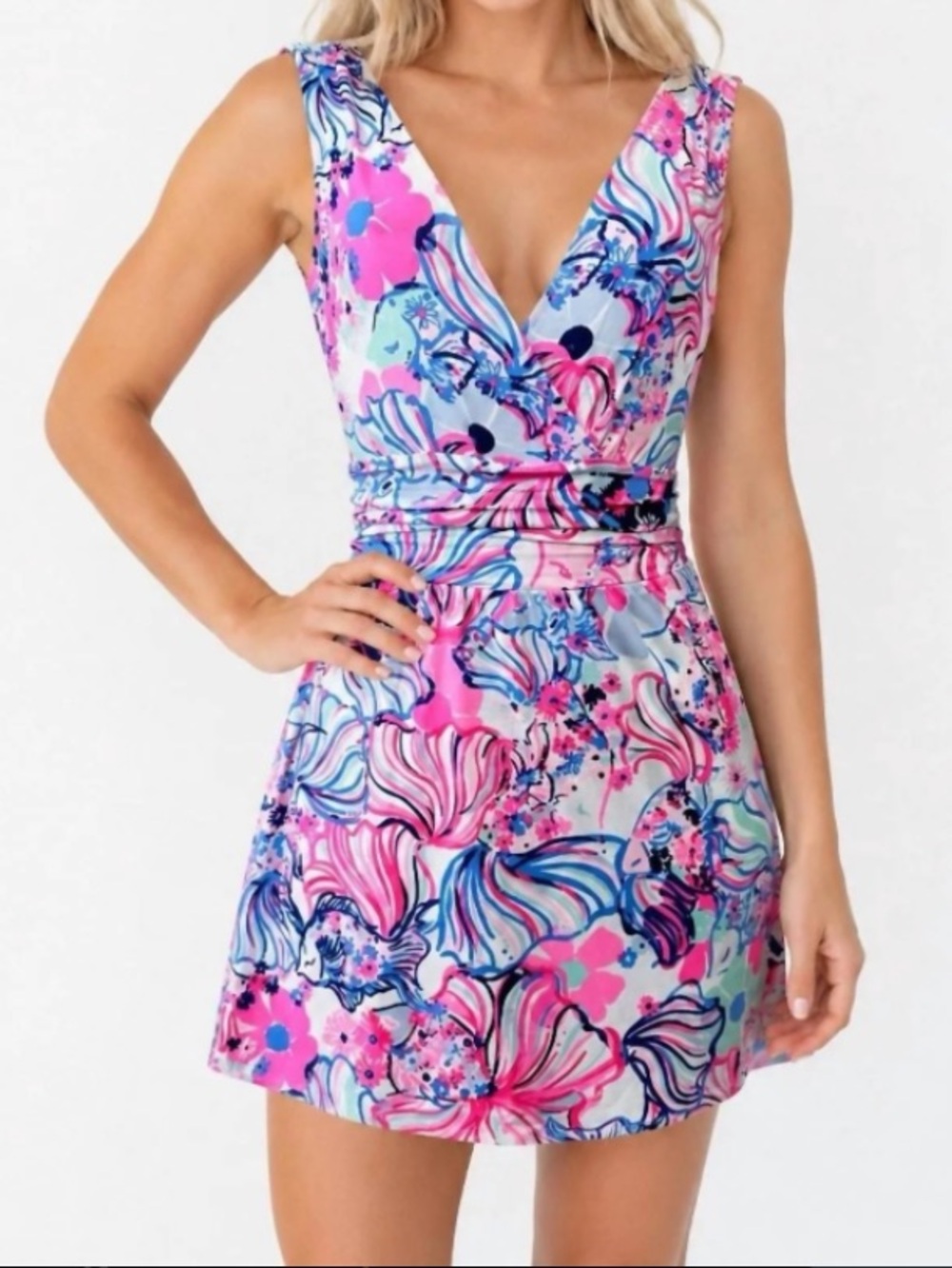 Lilly Pulitzer Clara Romper Prosecco Pink Make A Splash
Stretch Jersey Knit Lg